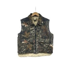 Bear Ridge Reversible Puffer Vest Khaki Camo Hunting Mens Large
